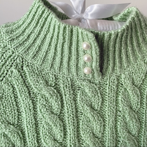 Vintage Pearl Detail Knit Sweater - Picture 2 of 3